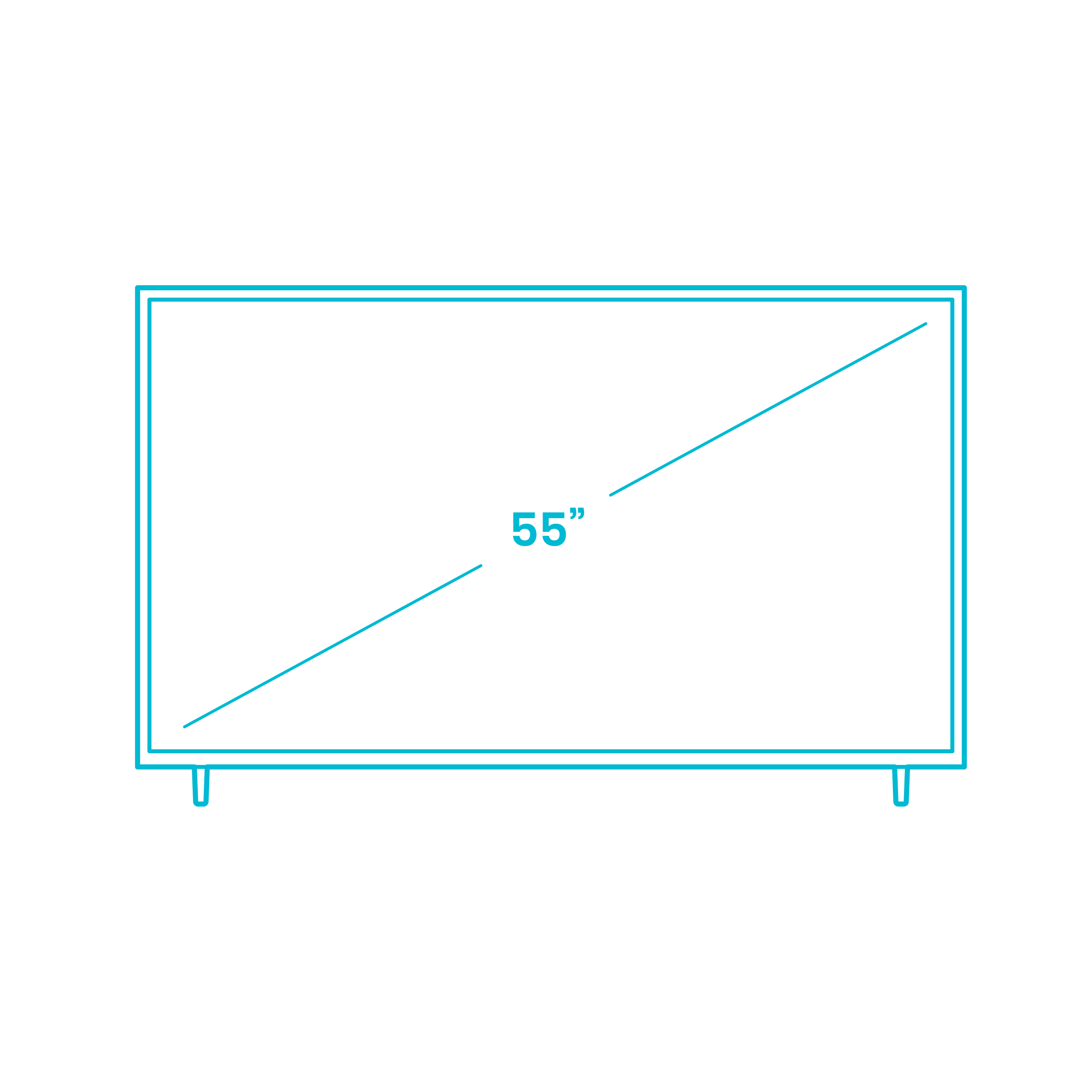 Digital Televisions Tvs Tcl 4 Series Roku Smart Tv 55 Inch Sticker Outline Svg File Free Vectors